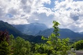 Vue depuis le gîte sur le Vercors et ses montagnes